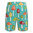 thumbnail image 6 of Kll Mushrooms Men'S Casual Summer Beach Shorts Hawaiian Shorts With Pockets-X-Large, 6 of 9