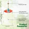 thumbnail image 3 of Outdoor Garden Bird Windproof And Rainproof Feeding Hood Accessories Purpose Hanging Courtyard Decoration, 3 of 8