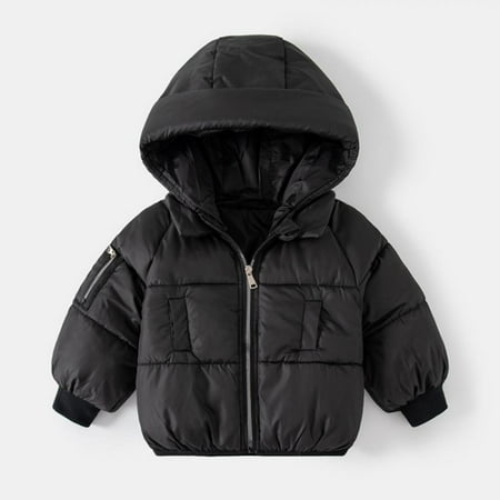

SYNPOS Baby Boys Girls Winter Coats Hoods Down Kids Infants Toddlers Winter Warm Jacket Zip Up Outerwear with Pockets