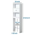 Mainstays OverTheToilet Bathroom Space Saver Storage 3 Shelves, White