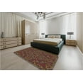 thumbnail image 4 of Ahgly Company Indoor Square Patterned Sienna Brown Area Rugs, 4' Square, 4 of 6