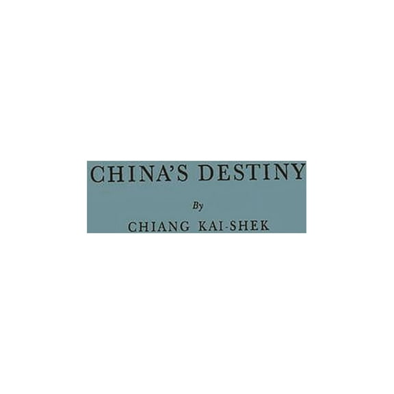 China's Destiny, (Hardcover)