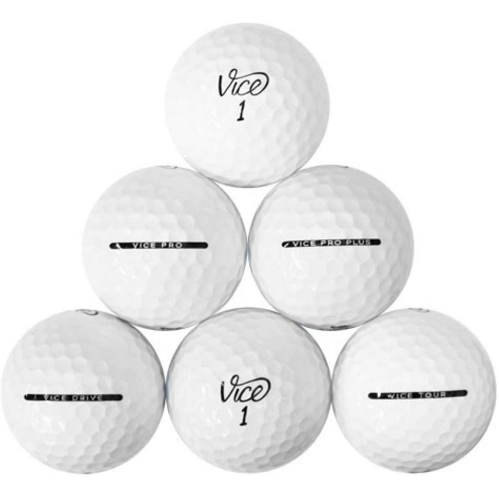 Vice Golf Ball Mix, 50 Mint Quality Used Vice Golf Balls (AAAAA Vice Pro Pro Soft Tour Drive