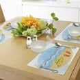 thumbnail image 4 of Ambesonne Lighthouse Place Mats Set of 4, Minimal Doodle Ocean, Standard Size, Multicolor, 4 of 6
