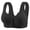 Black, variant on Timegard Bras for Women Button Front Closure Bras Back Smoothing Full Support Wireless Comfy Daily Sleep Bras(42,Red)