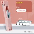 thumbnail image 1 of en Mini Traceless Reusable Hand Clamp Push Stapler, Assorted Colors, 1 Count, 1 of 7