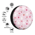 thumbnail image 4 of Yiaed Love Rabbit Print Tire Wheel Cover, Waterproof Spare Tire Cover Fit for Jeep, Truck,Trailer, RV, SUV, Camper and Most Vehicle-17 inch, 4 of 6