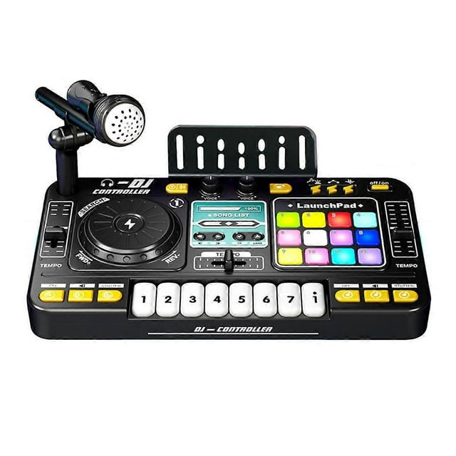 Children Simulation Multifunctional DJ Mixer Controller Electronic Organ DJ Player Music Entertainment Toy