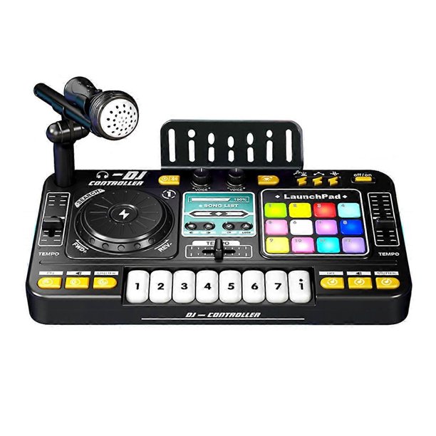 Children Simulation Multifunctional DJ Mixer Controller Electronic Organ DJ Player Music Entertainment Toy
