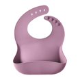 thumbnail image 1 of Baberos de Silicona para bebés JINMJMXG Fáciles de limpiar suaves y ajustables a prueba de agua morado, 1 of 4