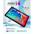 thumbnail image 6 of Android 14 Tablet 2024, 8GB(4+4) RAM, 64GB ROM, 1TB Expand, Octa -Core Processor up to 1.6 GHz, Dual Camera, WiFi, BT, 6000mAh with Fast Charge, 1280x800 HD Touch Screen, 6 of 9