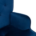 thumbnail image 3 of Luccalily Velvet Accent Sofa Chair, Modern Reading Chair Offer Armrest,Comfortable Backrest,Leisure Chair with Solid Wood Legs for Living Room Bedroom, 3 of 11