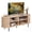 Naturel, variante sur Costway Meuble Télé Cannelé pour Téléviseurs jusqu'à 60”, Centre de Divertissement Courbé Style Mi-Siècle Noyer