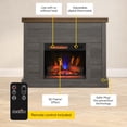 thumbnail image 3 of duraflame® Shiplap Wall Mantel Electric Fireplace, Weathered Grey, 3 of 16