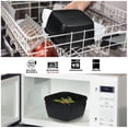thumbnail image 7 of Greentainer 52 OZ to Go Salad Container Lunch Container, BPA-Free, 3-Compartment for Salad Toppings and Snacks, Salad Bowl with Dressing Container, Built-in Reusable Spoon, Microwave Safe(Black), 7 of 7