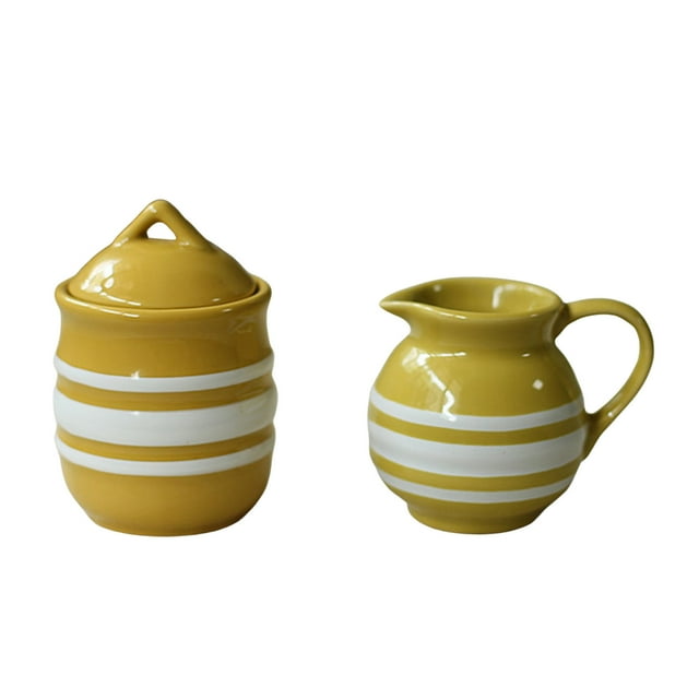Haifle Ceramic Sugar Bowl With Lid And Milk Jug, Creamer And Sugar Sets