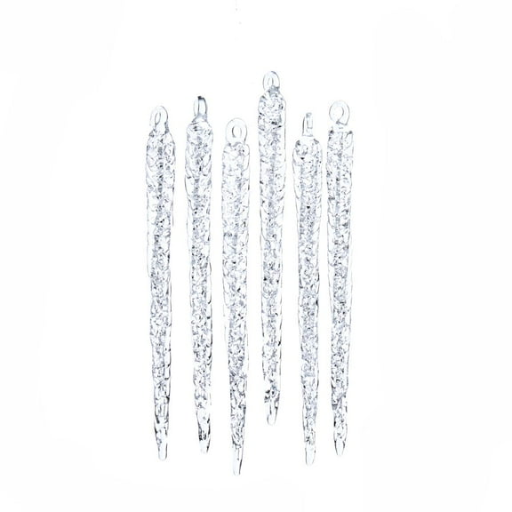 Kurt S. Adler 6-Inch Spun Glass Icicle Ornament Set