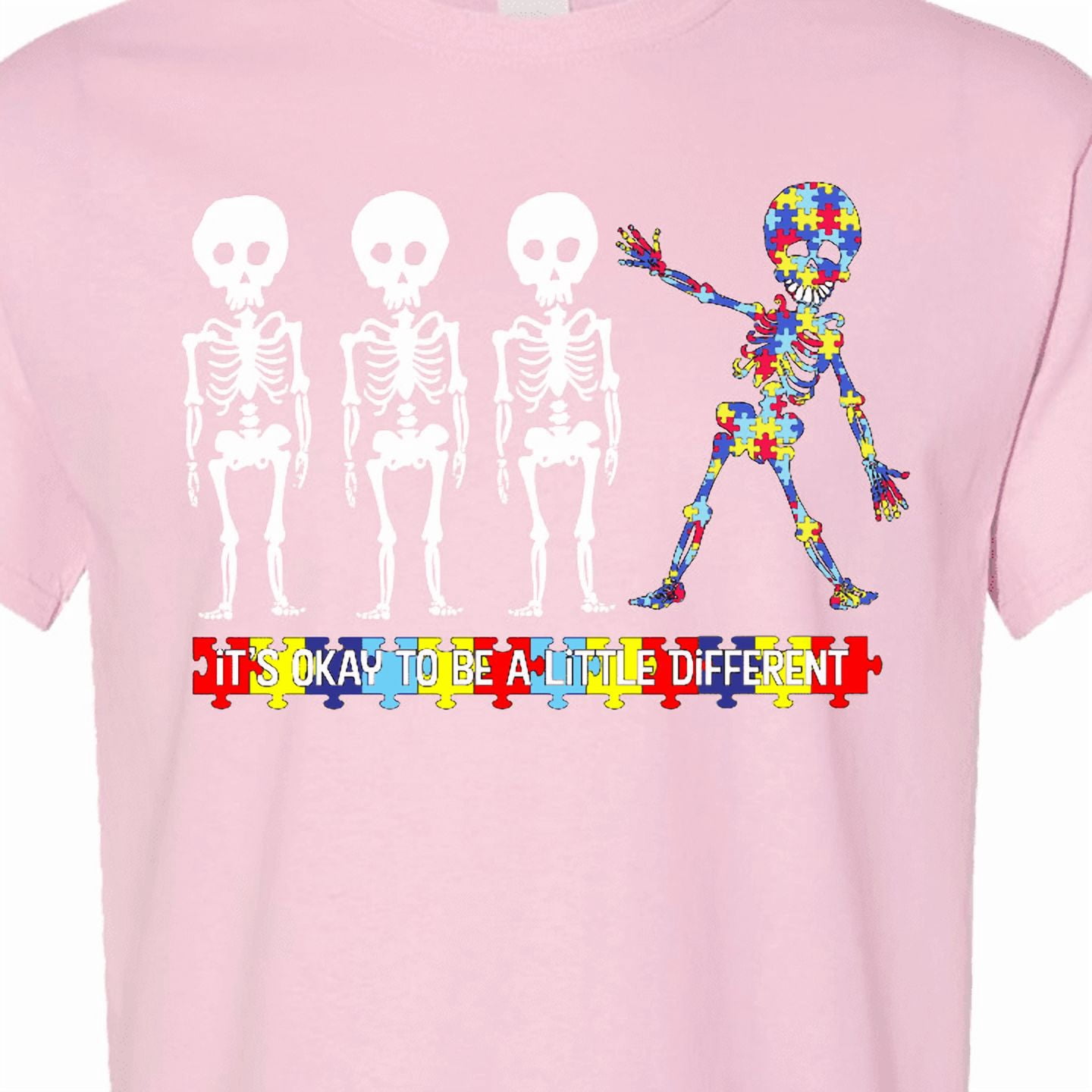 Inktastic It's Okay to Be a Little Different Autism Awareness T-Shirt