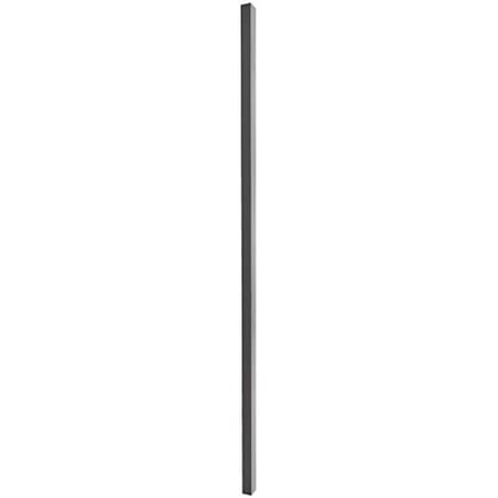 Plum Fittings 2"x 2"x 7' Universal Black Aluminum Square Fence Post | Black Fence and Gate Post | Single Pack