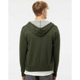 thumbnail image 3 of Independent Trading Co. Unisex Heathered French Terry Full-Zip Hooded Sweatshirt, 3 of 5