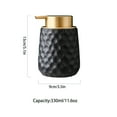 thumbnail image 3 of Dowbom Ceramic Foaming Soap Dispenser, 11oz Hand Foaming Dispenser With Gold Pump, 3 of 8