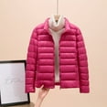 thumbnail image 2 of WTOBBY Women's Hooded Loose Light Down Jacket for Winter, Cotton-Padded Insulated Coat, Warm and Puffy Outerwear for Cold Weather, Lightweight Quilted Design,Hot Pink 7XL, 2 of 4