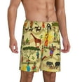 thumbnail image 2 of Fotbe Ethnic African Pajama Shorts for Men, Men's Pajama Bottoms, Sleepwear,Short Pajama Pants-3X-Large, 2 of 9