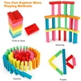 thumbnail image 3 of POINTERTECK Wooden Blocks Stacking Game with Storage Bag  Toppling Colorful Tower Building Blocks Balancing Puzzles Montessori Toys Learning Sorting Family Games Educational Toys Gifts fo, 3 of 7