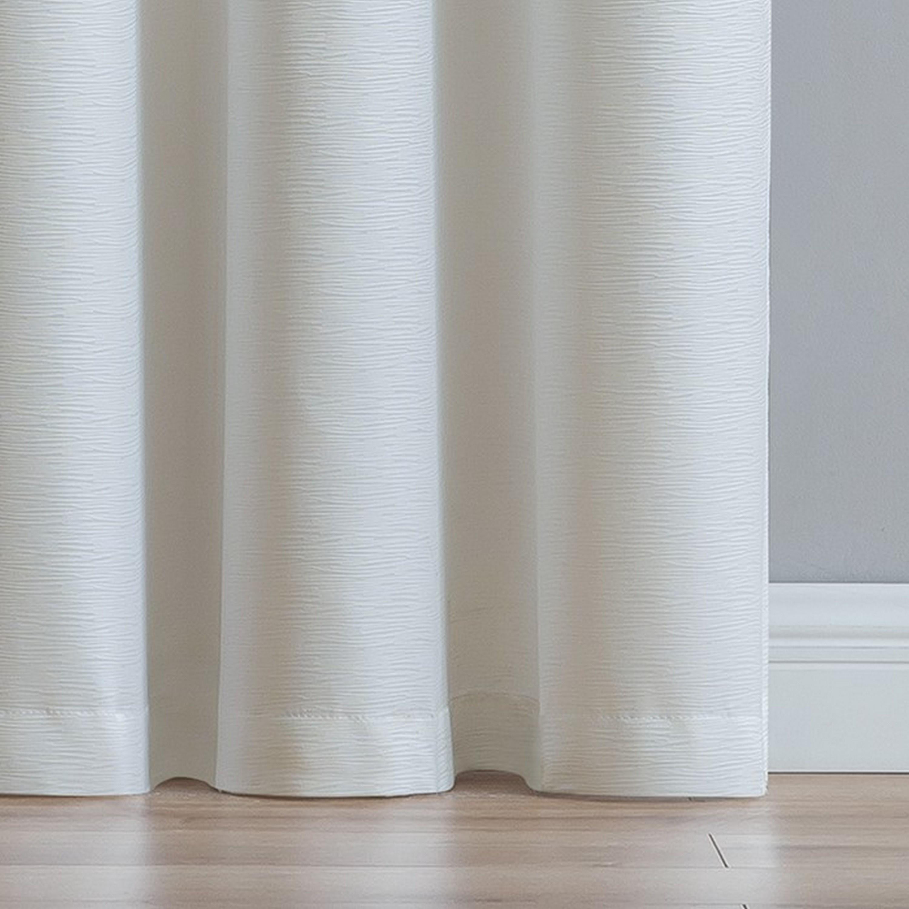 VCNY Home Agnes Ivory Solid Grommet Blackout Curtain Panel, 52" x 84"