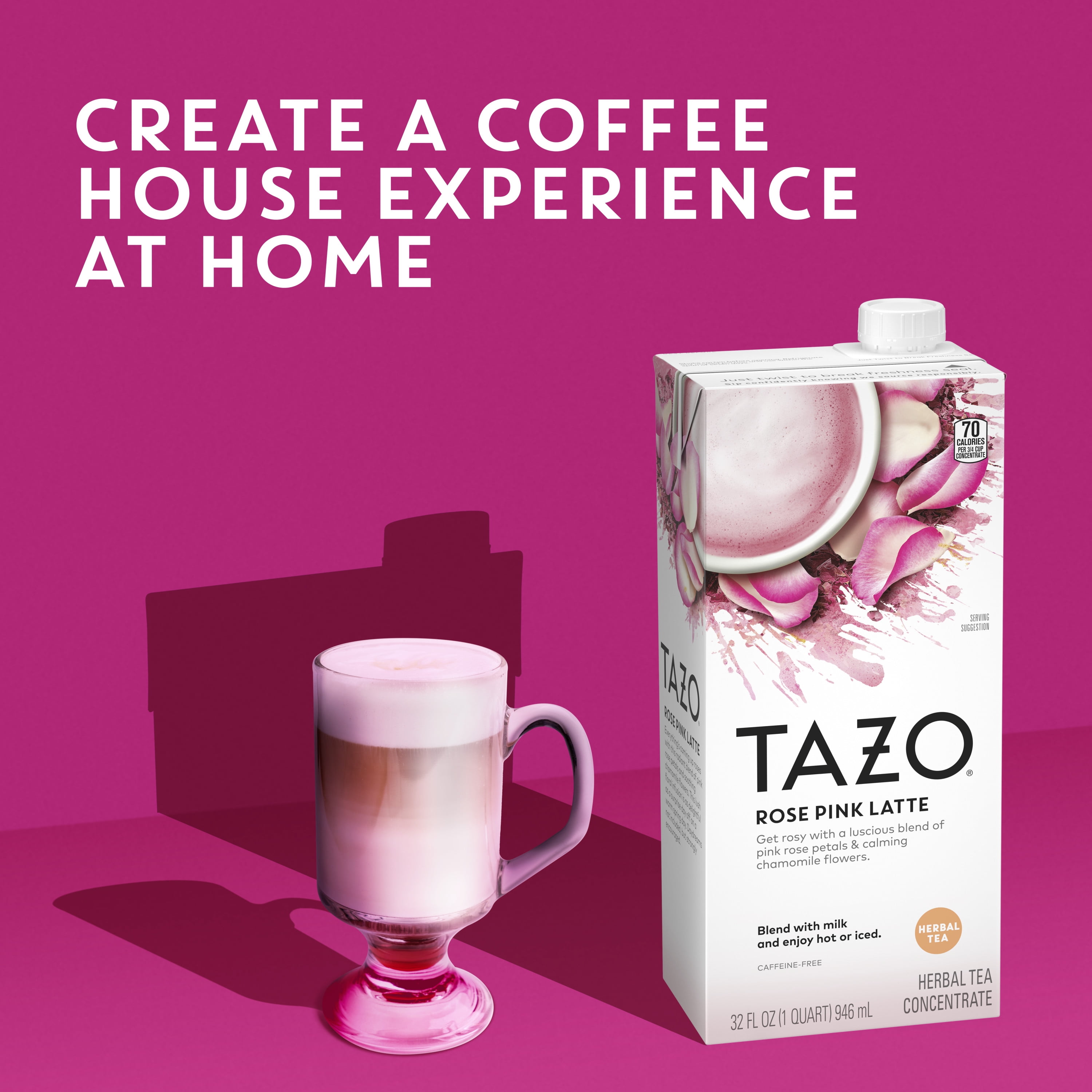 Tazo Rose Pink Latte Herbal Tea Concentrate 32 Oz Walmart Com Walmart Com Tazo Rose Pink Latte Herbal Tea Concentrate 32 Oz Walmart Com Walmart Com