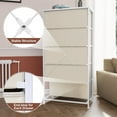 thumbnail image 6 of Crestlive Products Beige 5 Drawers Vertical Dresser Storage Tower Organizer, 6 of 8