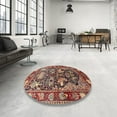 thumbnail image 4 of Ahgly Company Machine Washable Indoor Rectangle Traditional Saffron Red Area Rugs, 6' x 9', 4 of 7