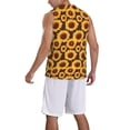 thumbnail image 2 of Sikiie Chocolate Plaid Sunflower Basketball Jersey Reversible Men's Mesh Athletic Sports Shirts Training Practice S-4XLSmall, 2 of 6