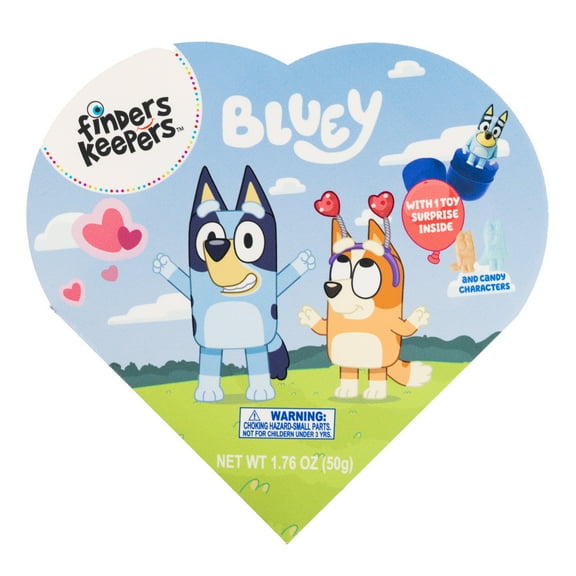 Finders Keepers Bluey Faux Heart Box with Candy