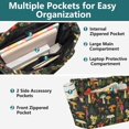 thumbnail image 3 of FORMRS Tote Bag for Women Quilted Large Capacity Travel Work Carry On Shoulder Handbag, Various Mushrooms Pattern, 3 of 7
