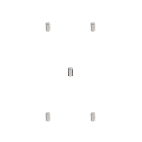 Eigraketly Tornillo publicitario Hueco de alto brillo Diseño aerodinámico Espejo de vidrio Clavo Tuerca ligera Perno Soporte para colgar en la Type2 NO2