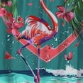 thumbnail image 5 of Orinice Shower Curtain Funny Pink Flower Paradise Floral Girl Summer Varsity Beauty Animals College Tropical Beach Bird Bathroom Decorations Waterproof Polyester Fabric with Hooks  69x72, 5 of 7