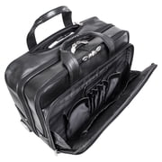 BOWERY | 15” Leather Wheeled Laptop Briefcase