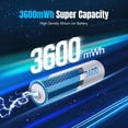 thumbnail image 2 of Pilas de litio AA recargables Dracutum 2400 mAh, paquete de 8, 2 of 7