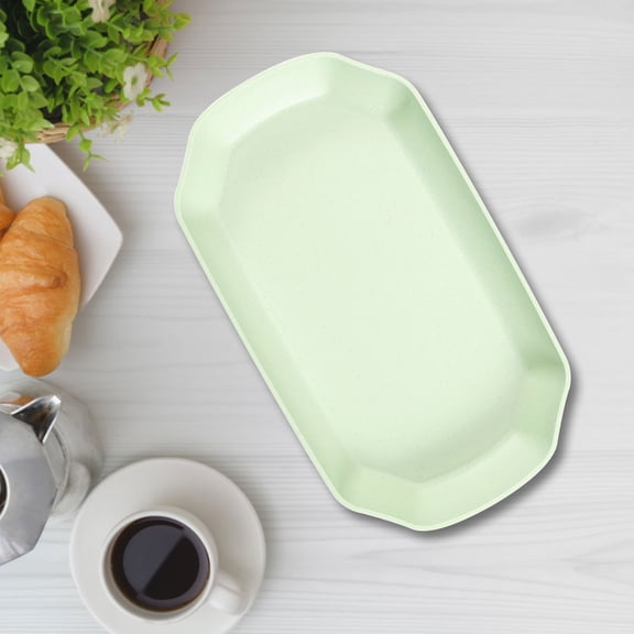 Byujiro Dinner Plate Octagonal Plastic Tray AntiSlip Restaurant-Grade Tray for Home Burgers Fast Food and Cafeterias Home and Kitchen