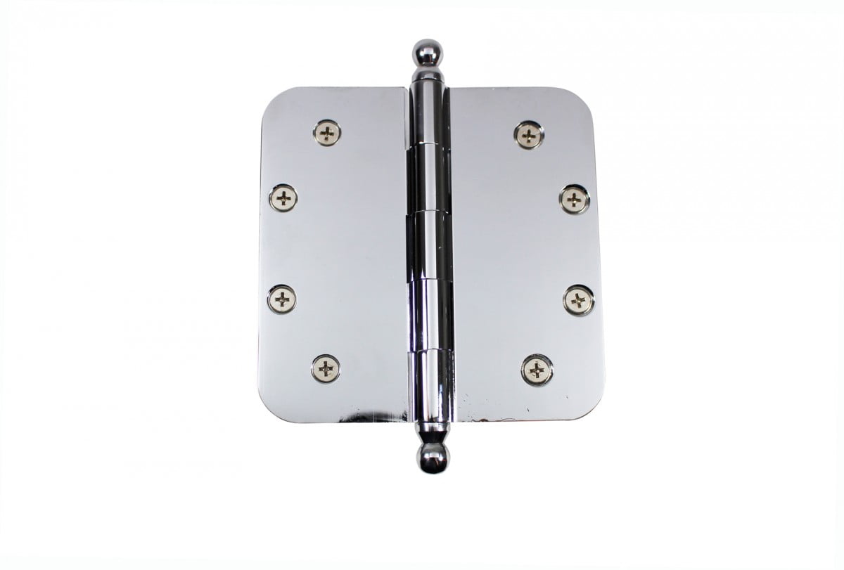 Renovators Supply Chrome Plated Brass Door Hinge 5 in Kitchen