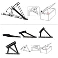 thumbnail image 5 of 1 Pair of Bed Box Hinges, lid Hinge Sofa Bed Storage Lift Hinge Spring Mechanism for Storage Benches and beds with Bed Boxes, Sofa Bed Furniture, 5 of 5