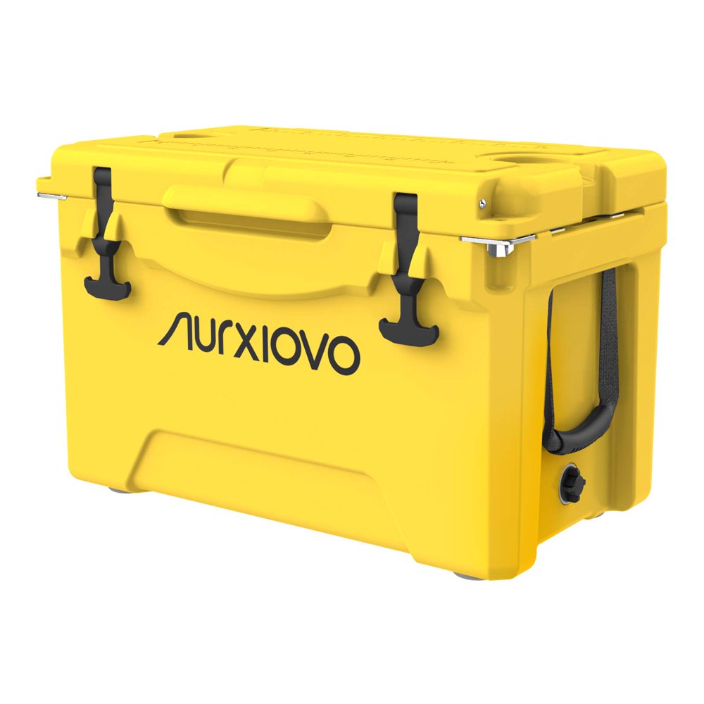 Nurxiovo Roto Molded Ice Cooler Partable Ice Chest, 35Quart Rotomolded