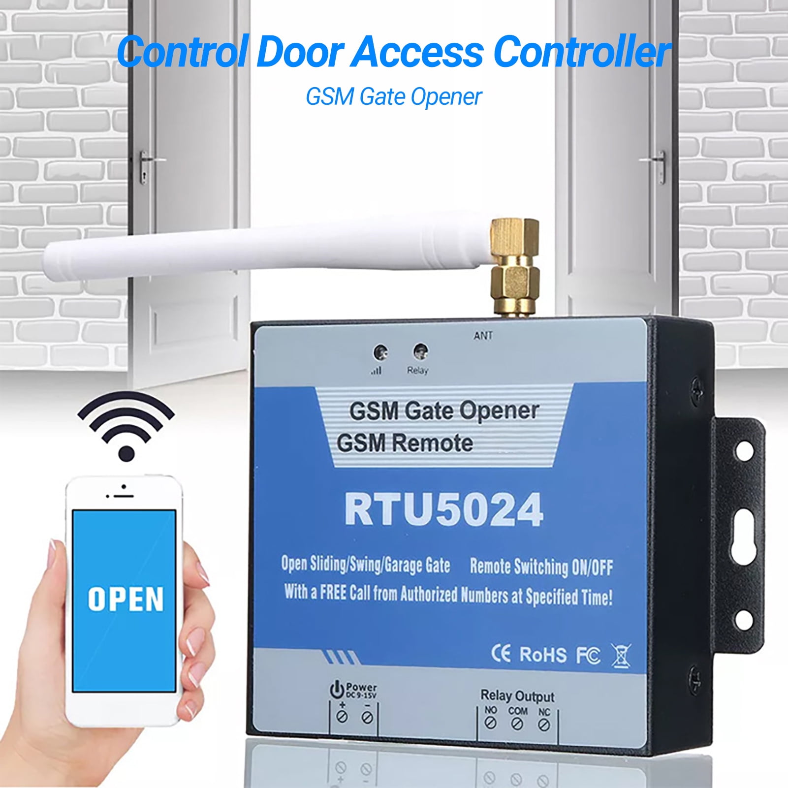 RTU5024 GSM Gate Opener Powerful High Security Wide Application Free