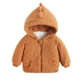 thumbnail image 2 of Godderr Toddler Kids Fleece Jacket Winter Warm Coat for Girls Boys 9M-5Y Baby Zipper Long Sleeve Newborn Thick Winter Outerwear, 2 of 6