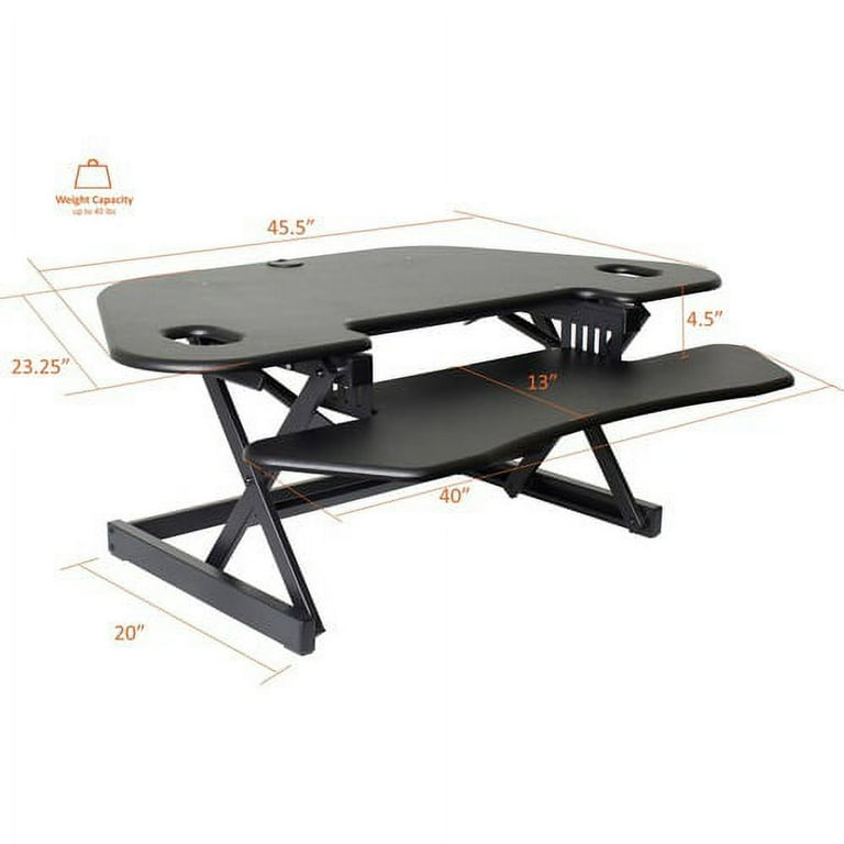 Lorell Corner Desk Riser - 40 lb Load Capacity - 18 Lorell Corner Desk Riser - 40 lb Load Capacity - 18