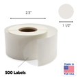 thumbnail image 4 of ChromaLabel Joints Ronds Transparents 1.50 Pouces, 500 par Rouleau, Non Perforés, 4 of 10