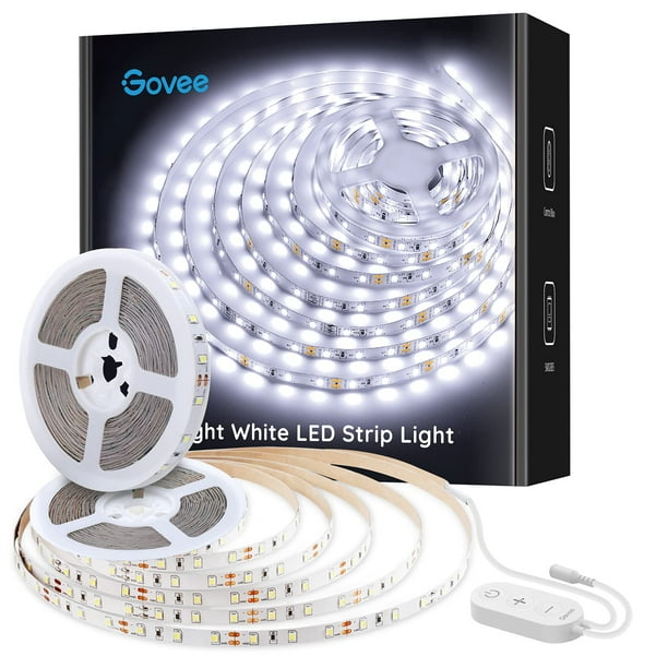 Govee Tira de luces LED, tira de luz LED regulable, cinta de luces flexible para espejo, gabinete de cocina, dormitorio
