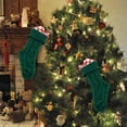 thumbnail image 7 of Cable Knit Christmas Stockings, 18 Inch Diamond Pattern Hanging Stocking, Indoor Outdoor Festive Christmas Decorations for Fireplace Mantel, Christmas Tree, Storage Candy and Christmas Holiday Gifts, 7 of 7