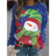 thumbnail image 1 of Sudaderas con capucha navideñas con estampado 3D de muñeco de nieve para mujer, Y2k Sudadera con capucha de manga larga, jerséis de gran tamaño, Tops, ropa para mujer, 1 of 5